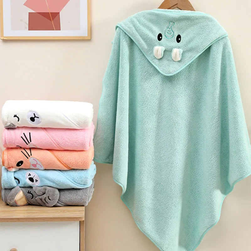 Soft Baby Bath Towel Swaddle Wrap – Newborn Blanket Girls Boys