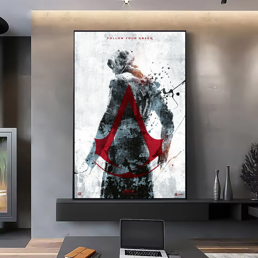 Assassin's Creed HD Poster Waterproof PVC Wall Art Decor Wall Art Poster Peaceful Pleasures Health and Wellness z9 40X50cmNoframe