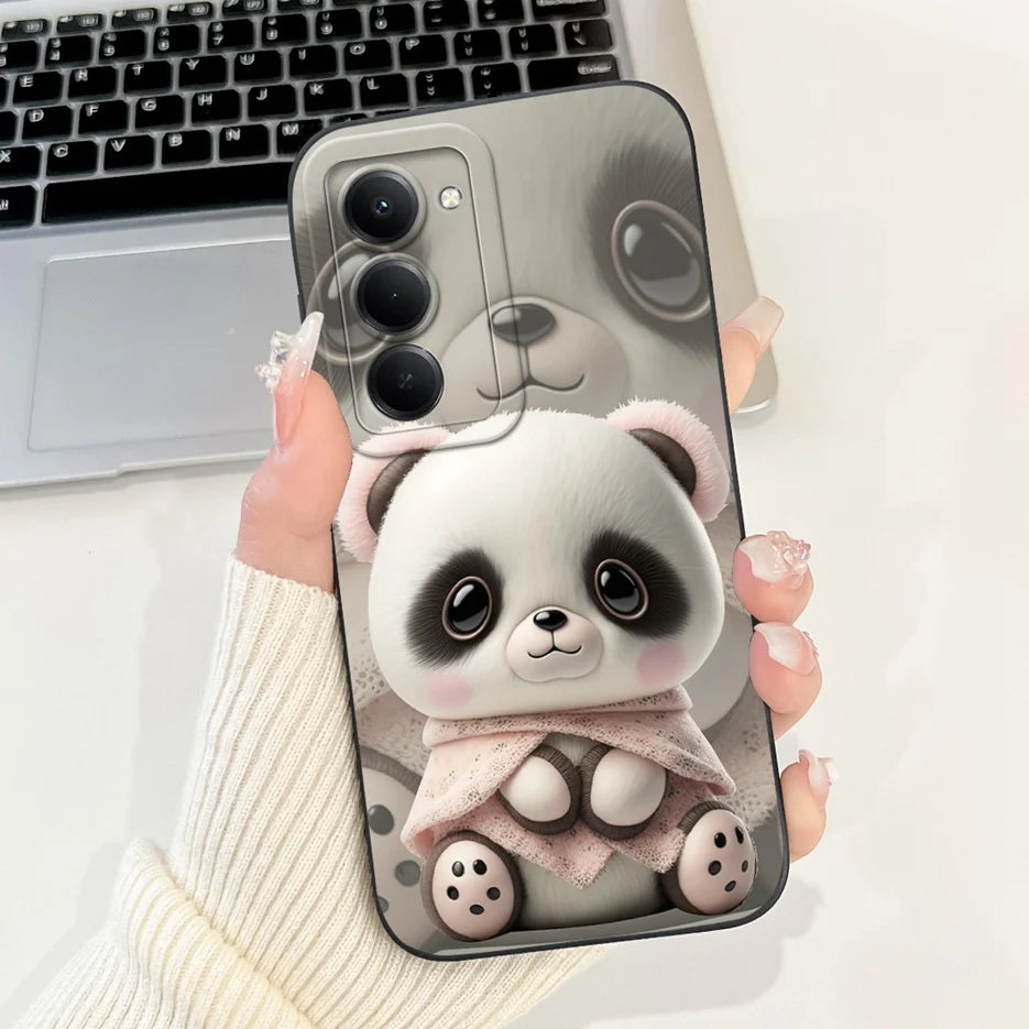 Xiaomi Redmi 15 4G/5G Cute Cartoon Shockproof Silicone Case
