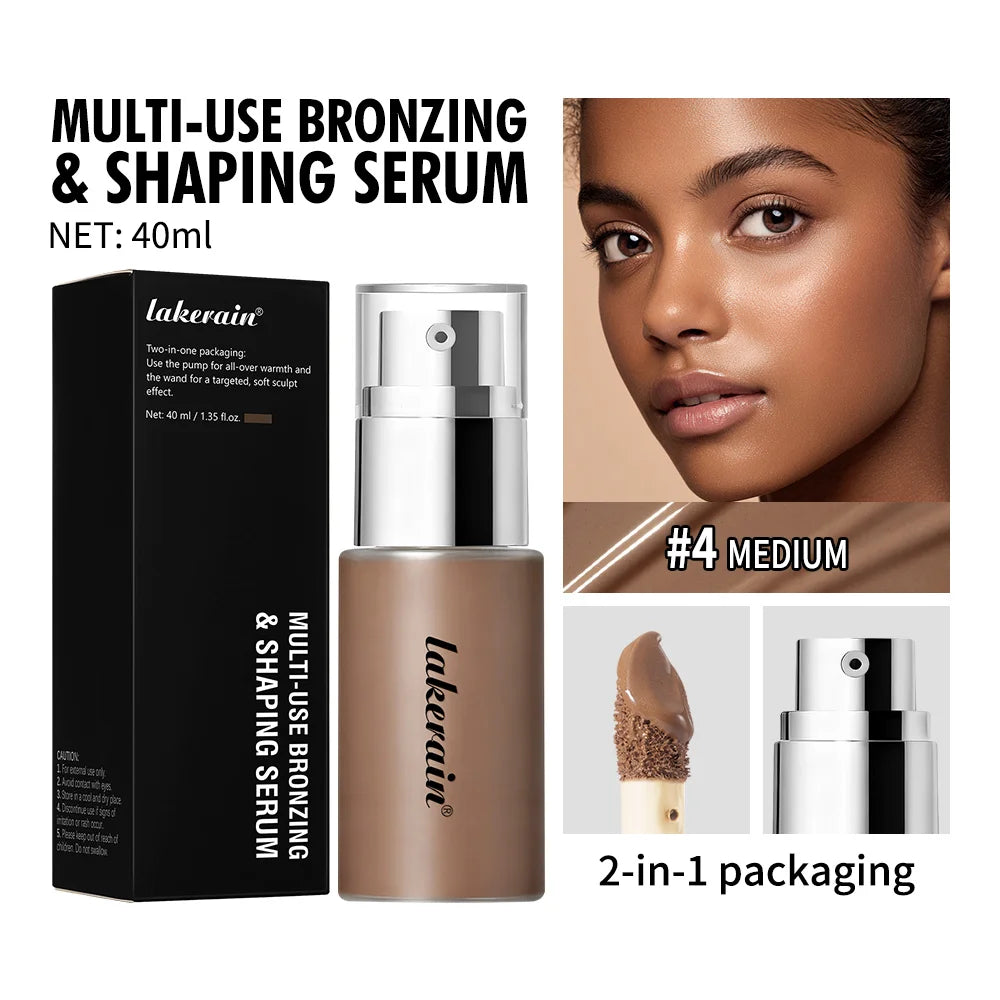 Liquid Foundation Concealer | Bronzing Waterproof Skin-Nourishing Liquid Foundation Peaceful Pleasures Health and Wellness 4Medium