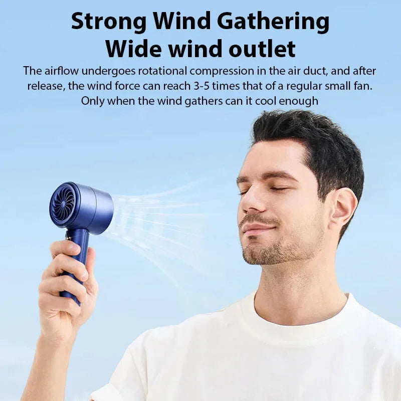 Mini Portable USB Handheld Fan – Quiet, Fast Charging & High Speed