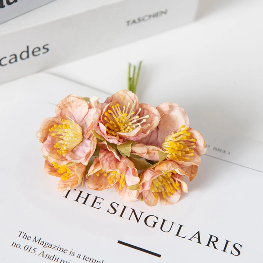 Artificial Silk Plum Blossom Flowers | Home & Party Decor