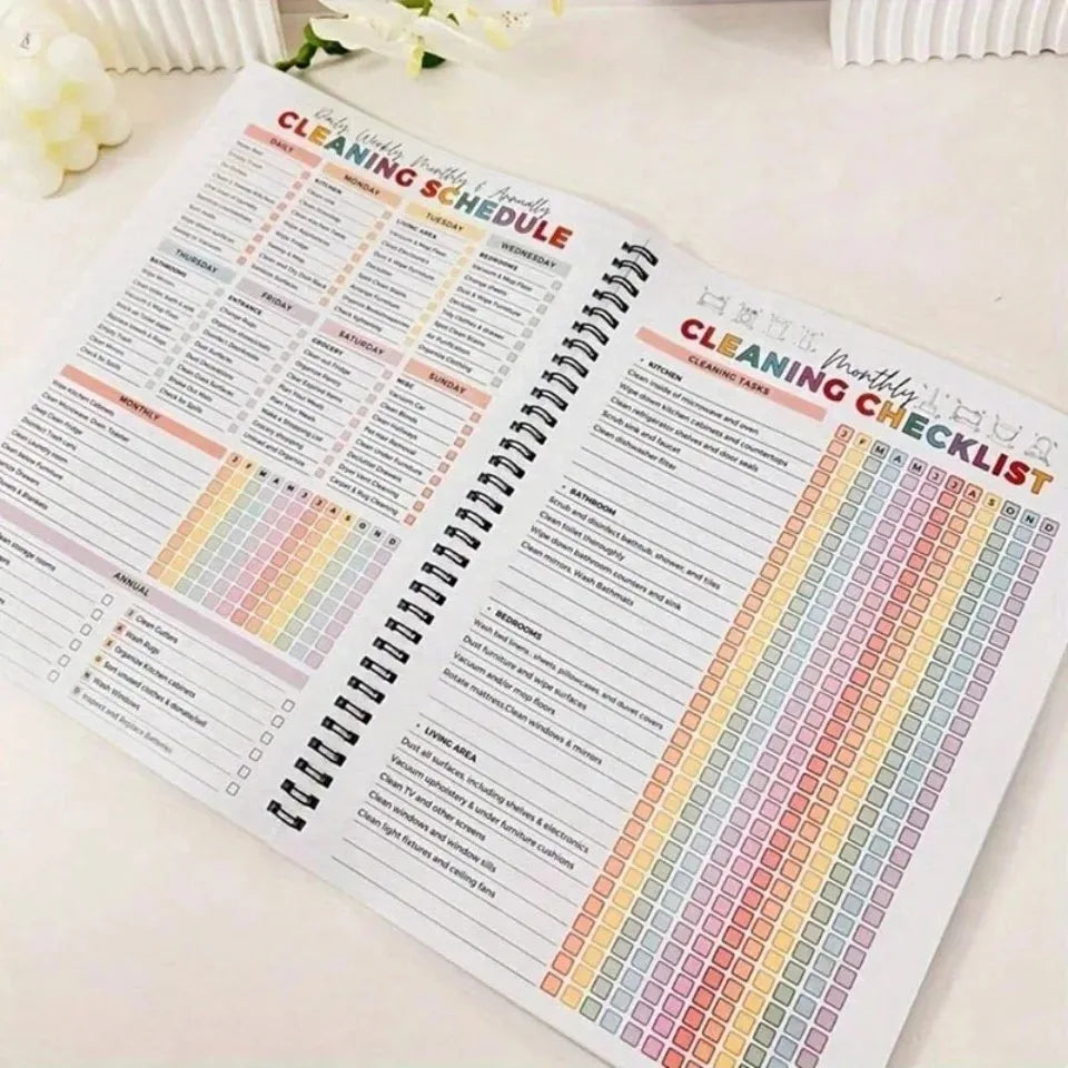 ADHD Cleaning Planner Bundle Home Organization Schedule Weekly