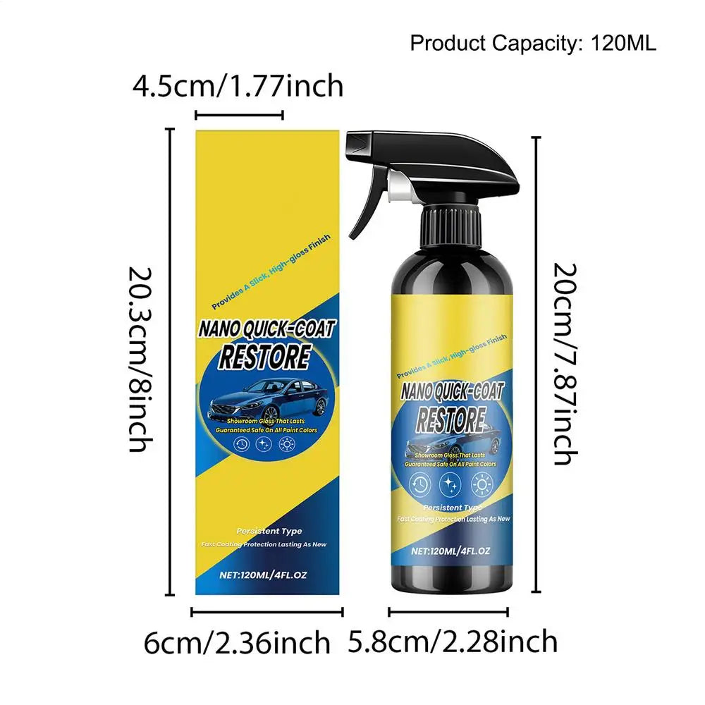 Nano Ceramic Car Coating Spray – Hydrophobic High Gloss Sealant