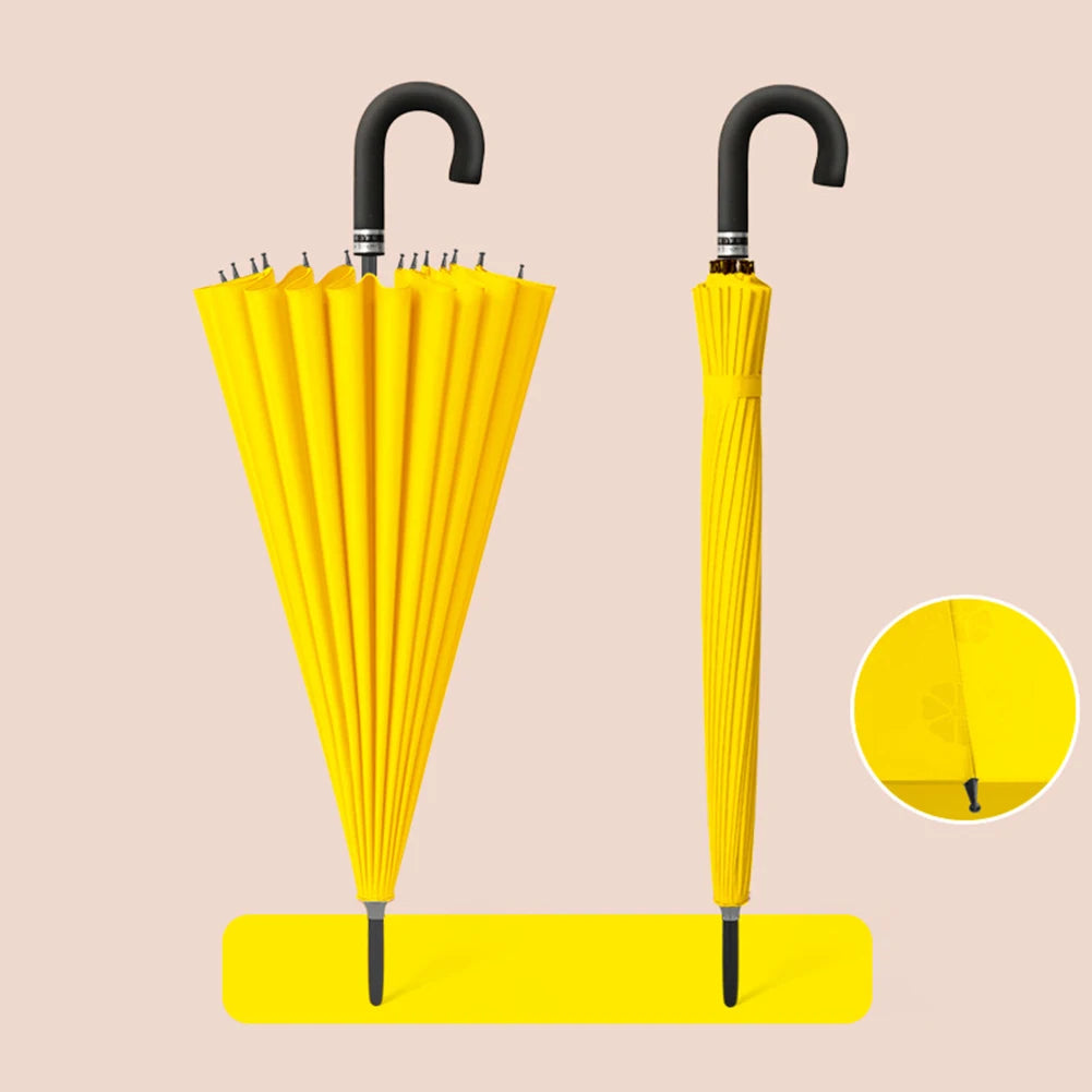Blooming In Water Umbrellas Fresh-Style 24 Bone J Handle Large Umbrella Golfs UV Protection Rain-Umbrellas For All Season Peaceful Pleasures Health and Wellness