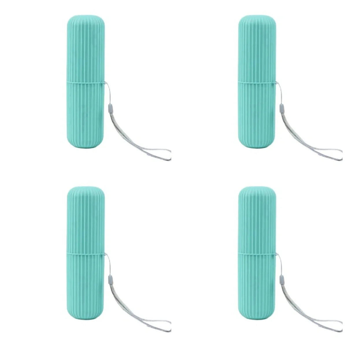 Portable Toothpaste Toothbrush Protect Holder Case Travel Camping Storage Box Protect Toothbrush Toothpaste from Dirt and Damage Peaceful Pleasures Health and Wellness 4pc green
