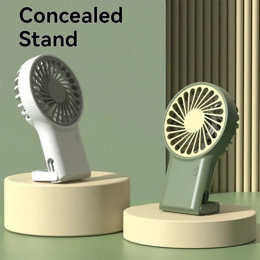 Foldable USB Rechargeable Mini Fan – Handheld & Desktop