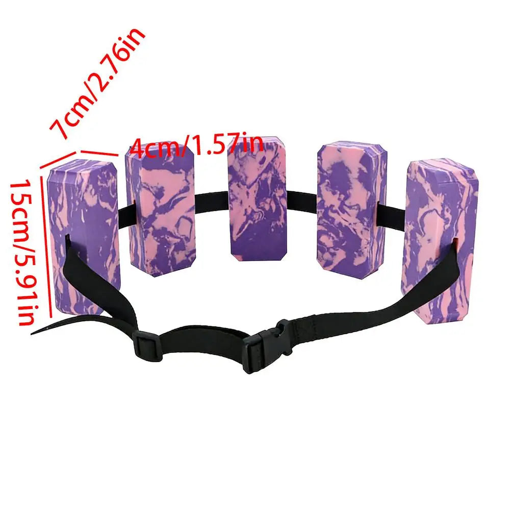 Adjustable Kids Swim Belt Flotation Belt for Pool Practice Waist Trainer for Beach Lake River Swimming Exercise Water Park Peaceful Pleasures Health and Wellness Purple