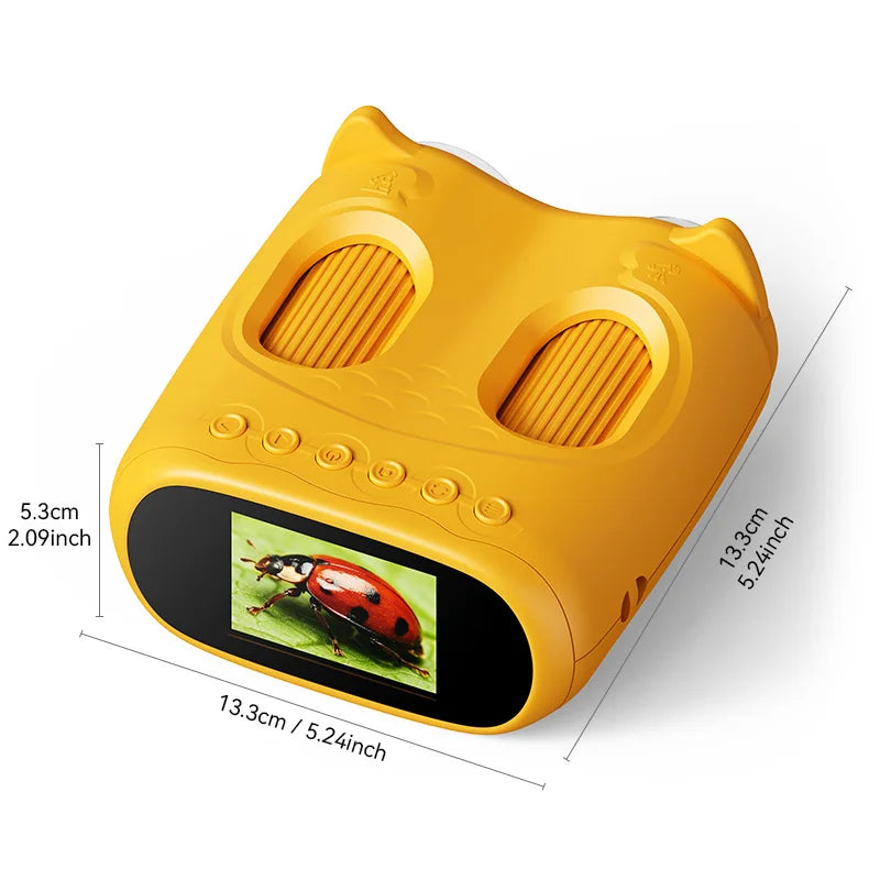 Children's 2-In-1 Microscope Toy Portable Binoculars 1000X Magnifying Biological Observation Cross-Border Peaceful Pleasures Health and Wellness