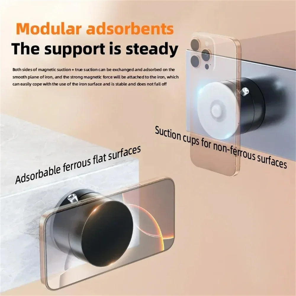 Magnetic Suction Cup Phone Holder – Universal Lazy Stand