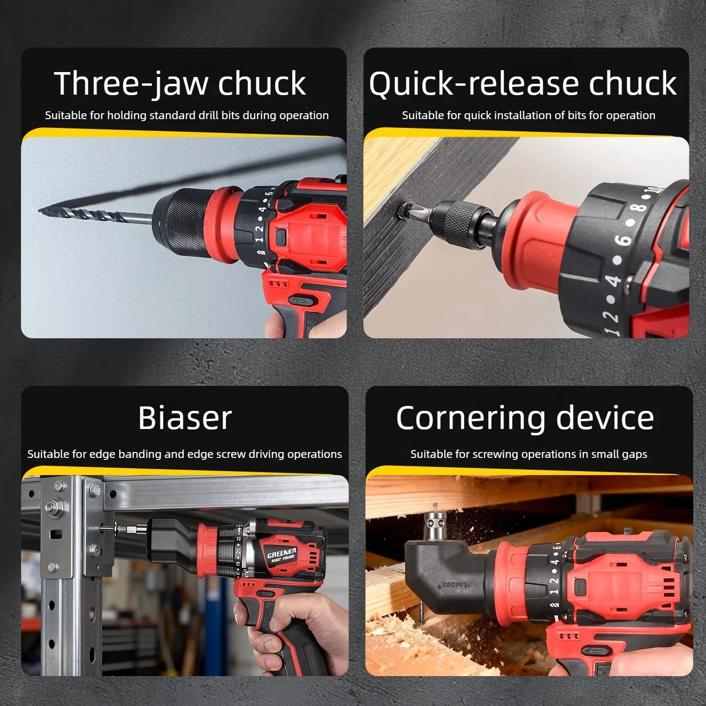 Quick Release Keyless Drill Chuck Adapter – 6.35mm Hex Shank