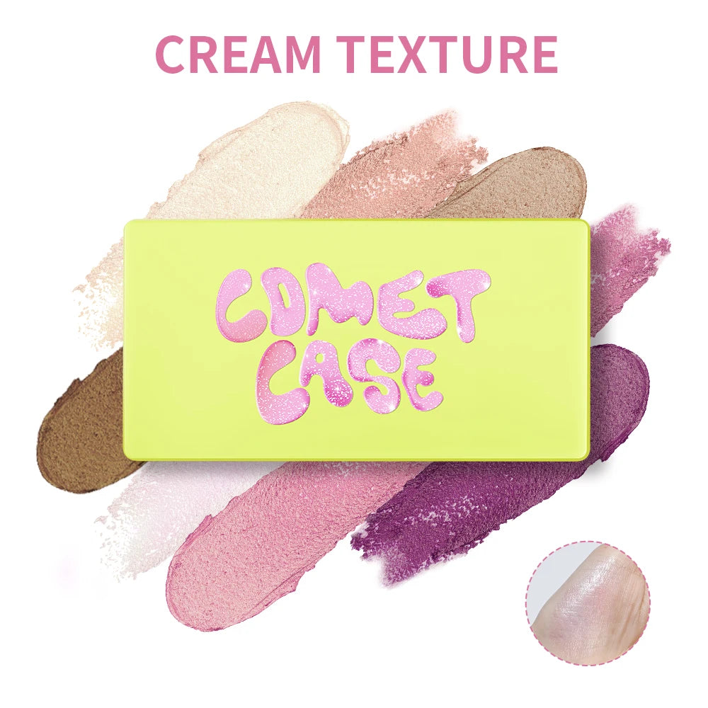 Case Cream Makeup Palette Set 8 Colors Girly Room Accessories Makeup Eye Shadow Palette Valentine's Day Gift Peaceful Pleasures Health and Wellness