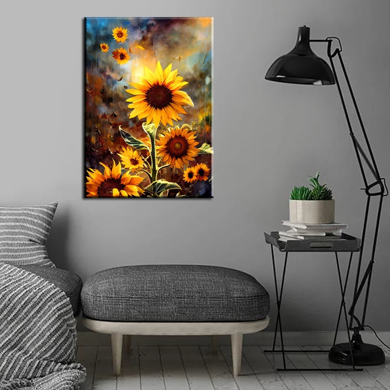 Flowers & Plants Canvas Wall Art | Modern Home Decor Print