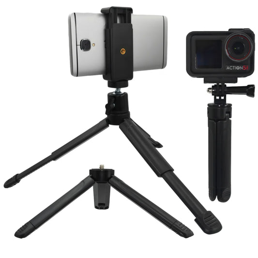 VeFly Extendable Mini Tripod 1/4" – DJI GoPro Insta360 Phone Mini Camera Tripod Oasis Select