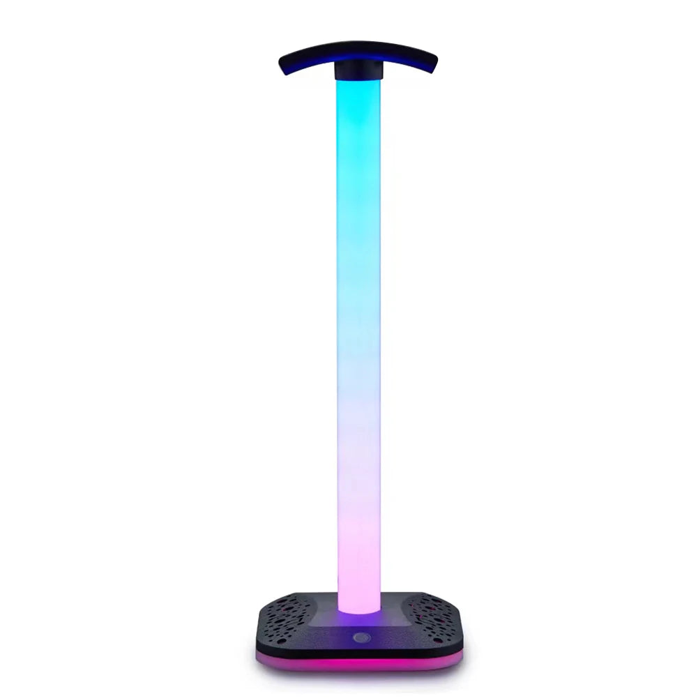 VODOOL RGB LED Headphone Stand | Anti-Slip Headset Holder