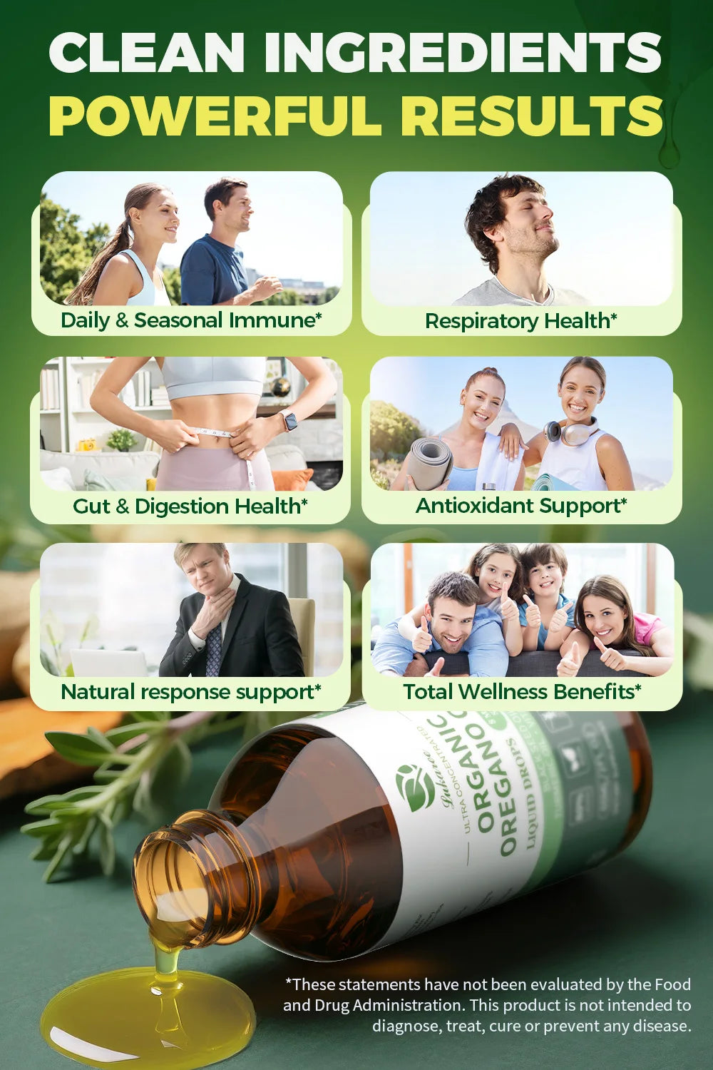 Oregano Oil Drops 4-in-1 with Turmeric & Vitamin E Peaceful Pleasures Health and Wellness