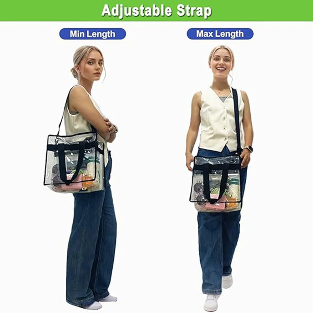 Clear PVC Tote Bag for Women – Large Capacity Waterproof Storage Bag for Gym, Swimming & Travel Peaceful Pleasures Health and Wellness