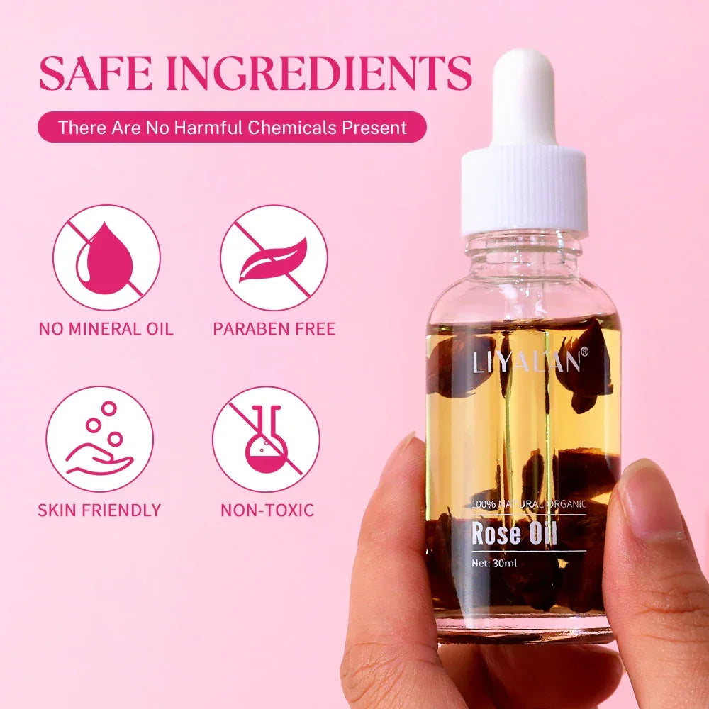 Rose Petal Essential Oil – Face, Body & Hair Peaceful Pleasures Health and Wellness