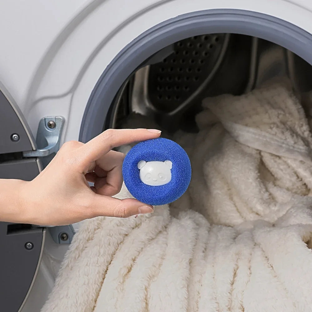 Pet Hair Cleaning Useful Things for Kitchen Gadgets Removal Laundry Ball Scouring Pad Reusable Lint Plush Sponge Personal Care Peaceful Pleasures Health and Wellness