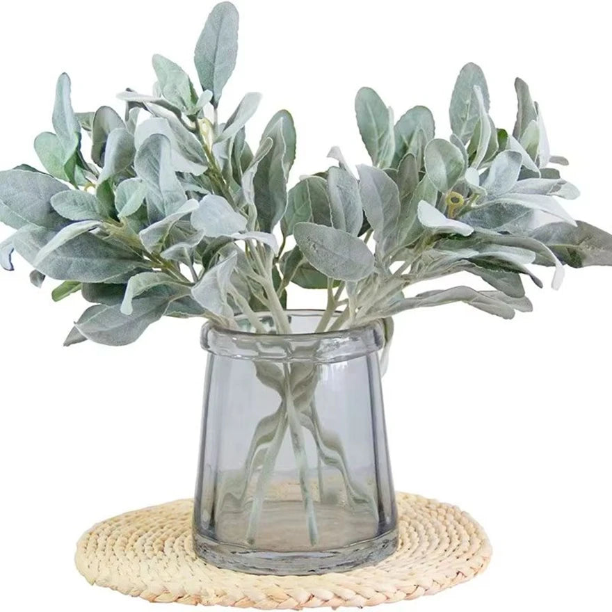 Artificial Flocking Rabbit Ear Grass Stems | Vase & DIY Decor