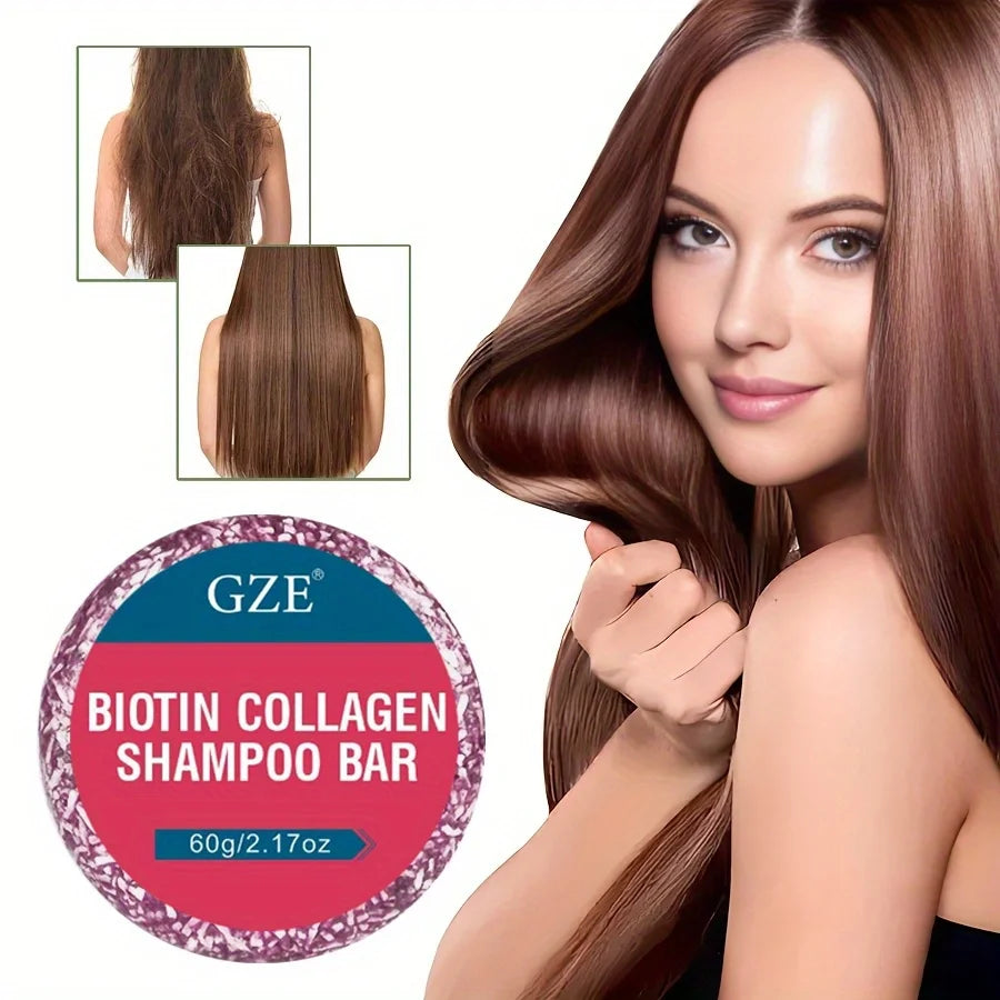 GZE Biotin Collagen Shampoo Bar – Clarifying & Strengthening