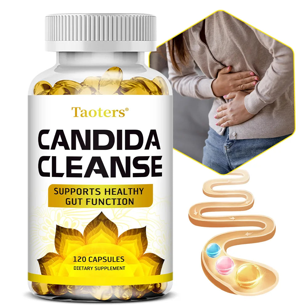Candida Cleanse 120 Caps – Gut, Liver & Colon Detox Support