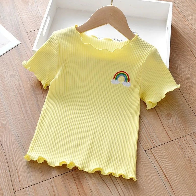 Girls Cotton Short Sleeve T-Shirt | Kids Summer Top Ages 1–5