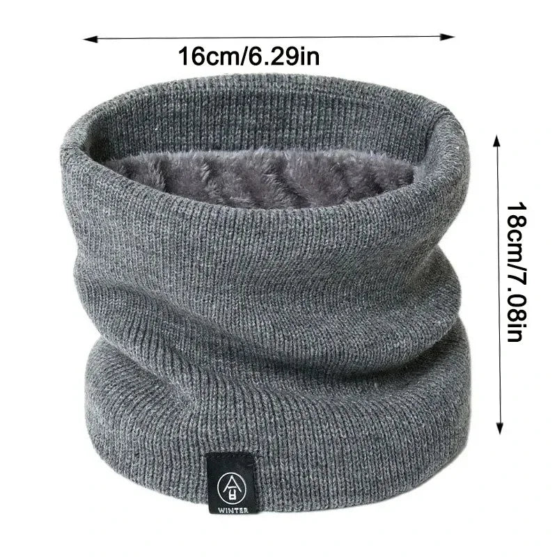 Women's Knitted Cashmere-Like Winter Neck Gaiter Snood Scarf