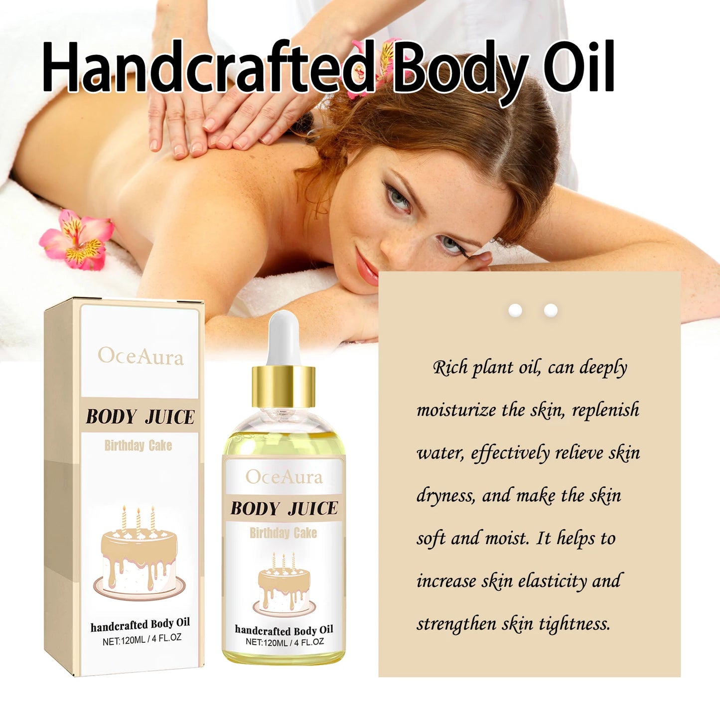 OceAura Sweet Body Oil – Moisturizing & Nourishing 120ml