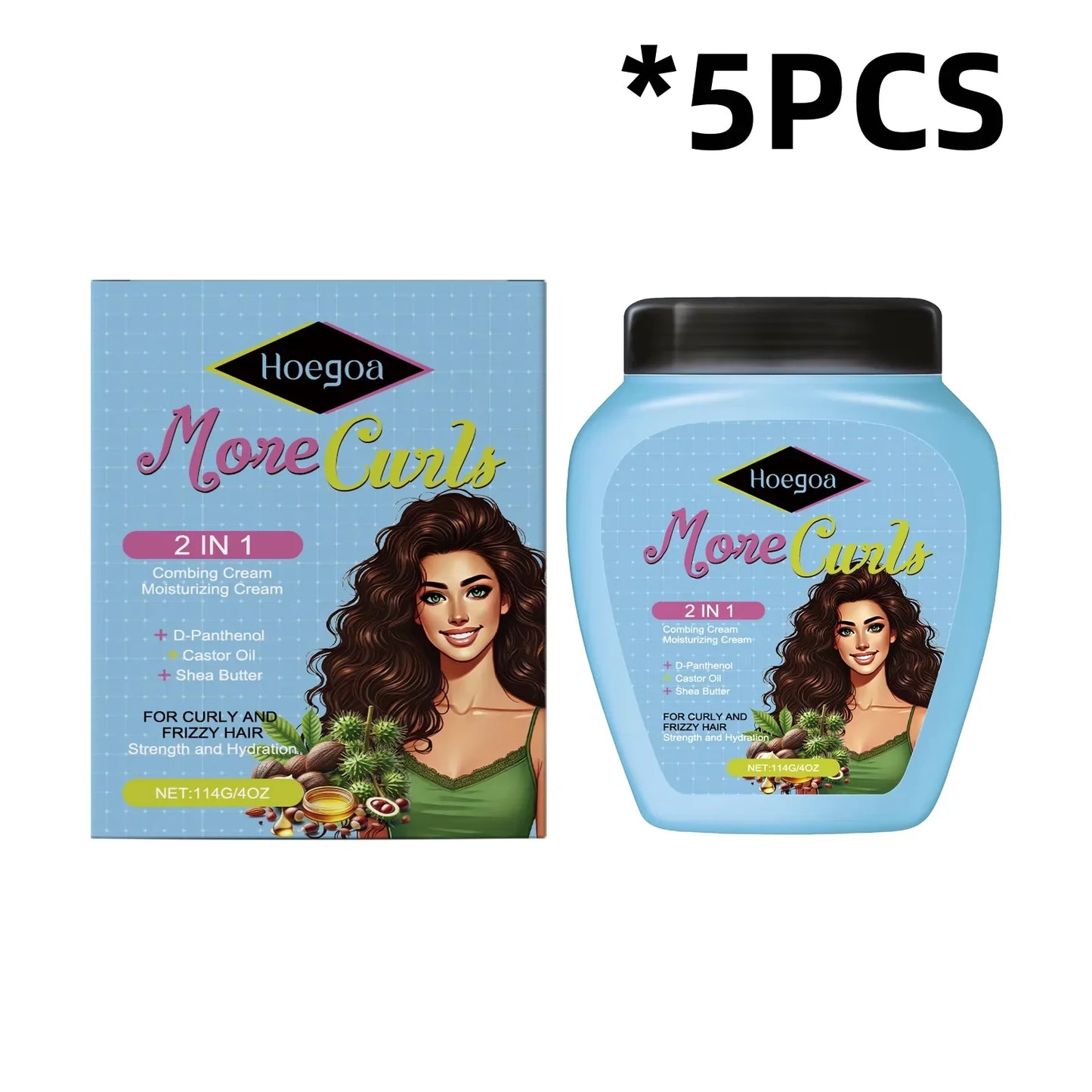 HOEGOA Leave-In Keratin Hair Conditioner – Frizz & Moisture 114g