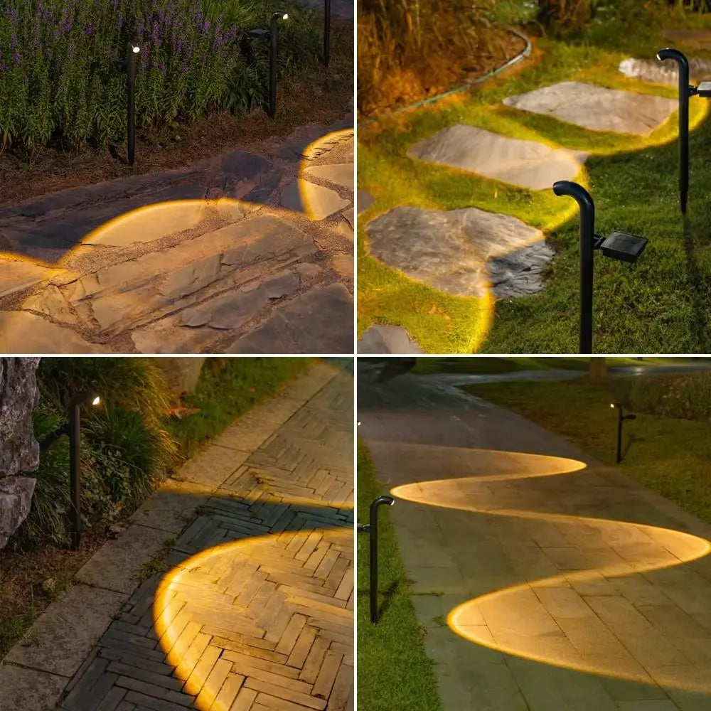Solar Pathway Lights Outdoor – Warm White LED, IP55 Waterproof