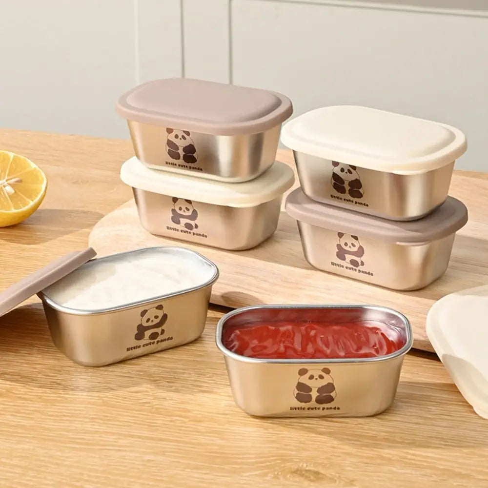 Seasoning Boxes 304 Stainless Steel Seasoning Box with Lid Tomato Salad Dish Mini Seasoning Sauce Cup Dipping Cup Dipping Boxes Peaceful Pleasures Health and Wellness