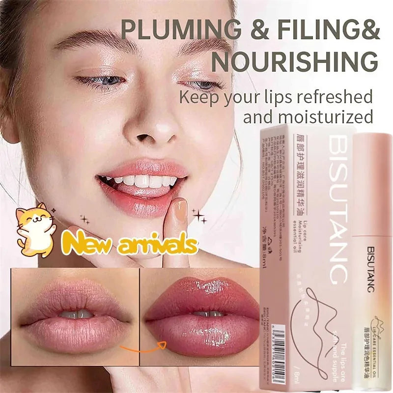Volumising Lip Plumper Oil – Glossy Plumping Serum & Lip Care