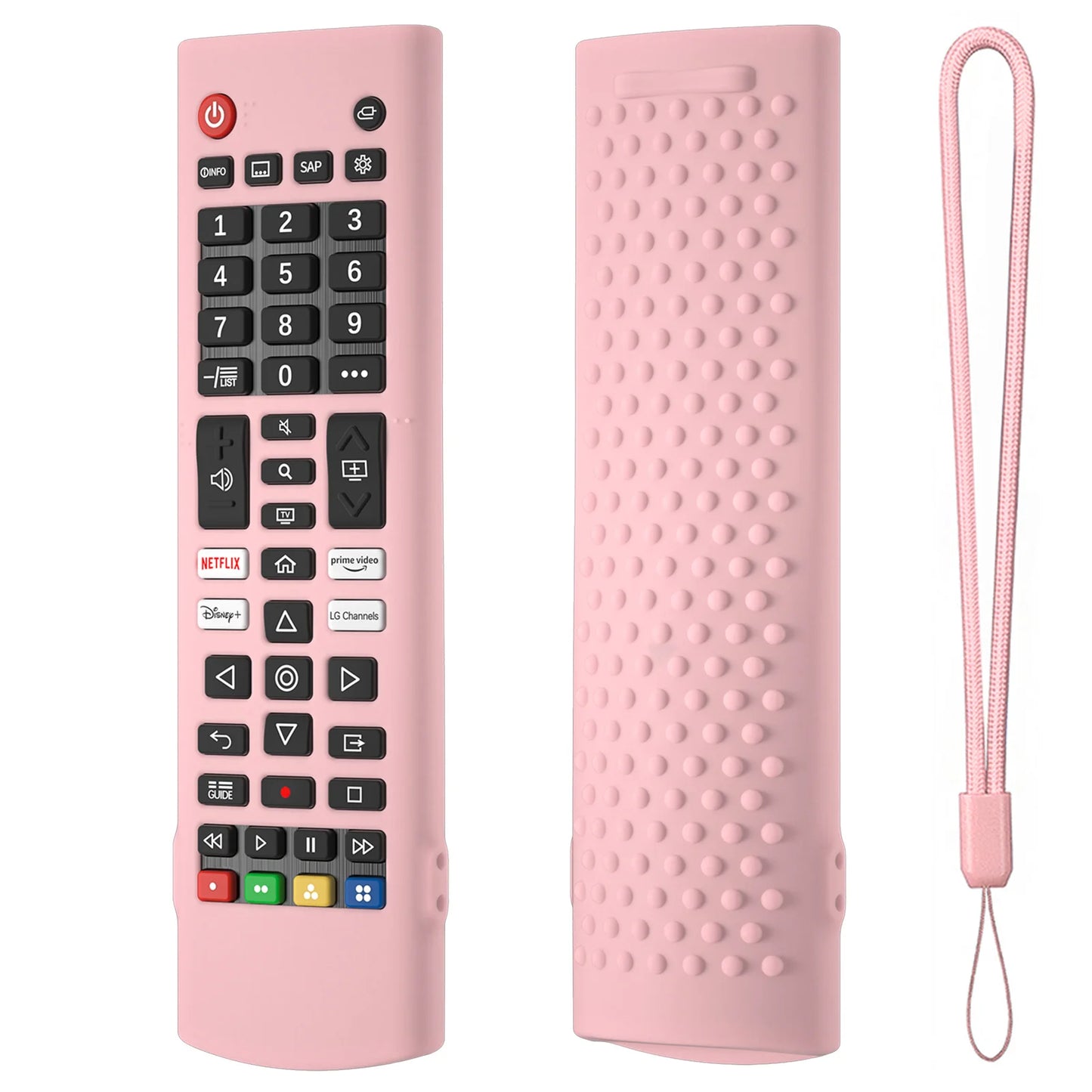 New For LG AKB76040302 LG AKB75375604 Remote Control Case Soft Silicone Protective Cover Compatible Replacement Accessories Peaceful Pleasures Health and Wellness for akb pink
