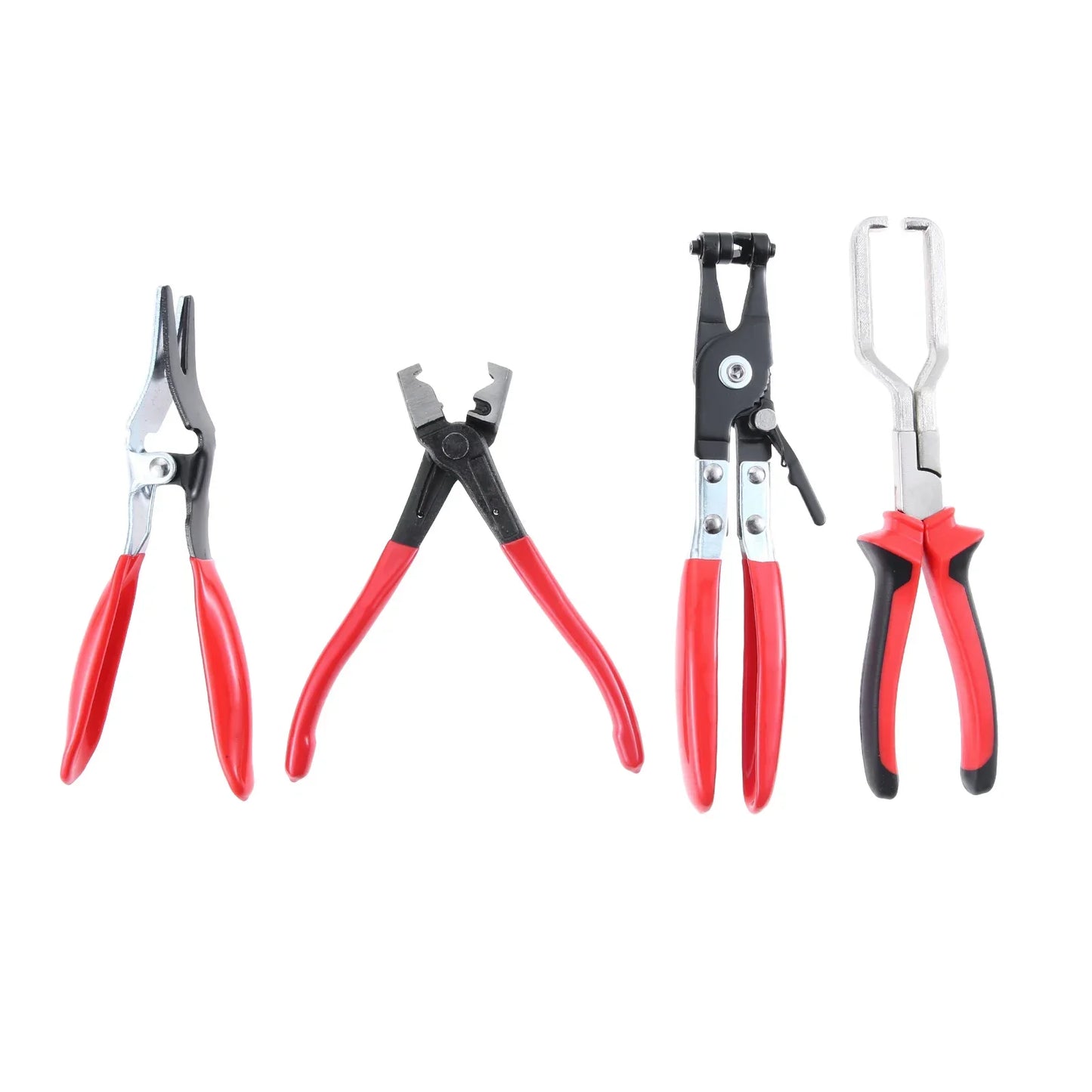 4-Piece Alloy Steel Hose Clamp Pliers Set | Multi-Angle Tool Kit