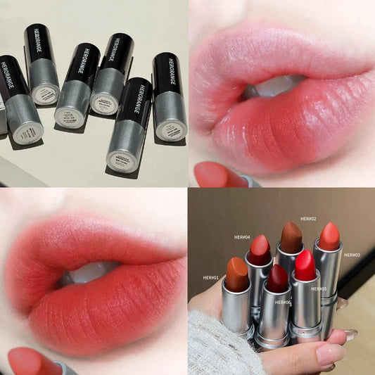 Korean Velvet Matte Lipstick – Long-Lasting Non-Transfer Lip Tint Matte Lipstick Peaceful Pleasures Health and Wellness