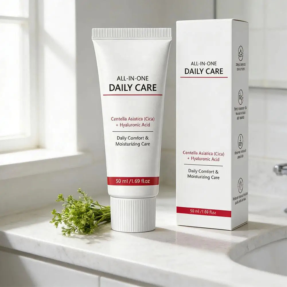 50ml Face Moisturizer Hydrating Cream Nourishing Daily Skin Care Gentle Use Portable Refreshing Smooth Shrinks Pores Rejuvenate Peaceful Pleasures Health and Wellness