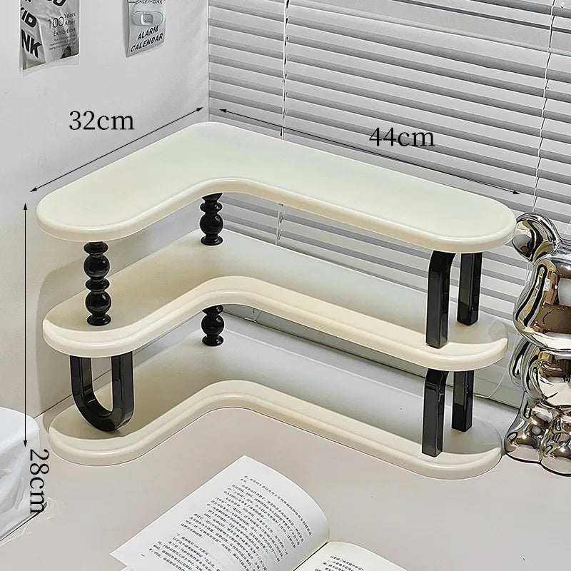 Multifunctional Cup Storage Rack Drip Drying Rack for Mugs Glass Tea Cup Corner Holder Stand for Home Kitchen Peaceful Pleasures Health and Wellness Cream