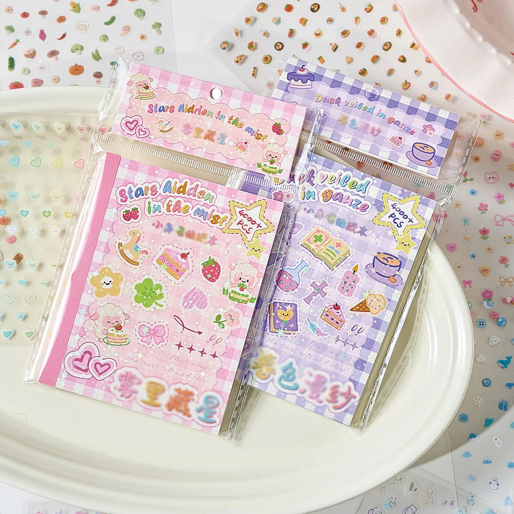 Mini Cut Film Sticker Book Cute Handbag Nail Stickers