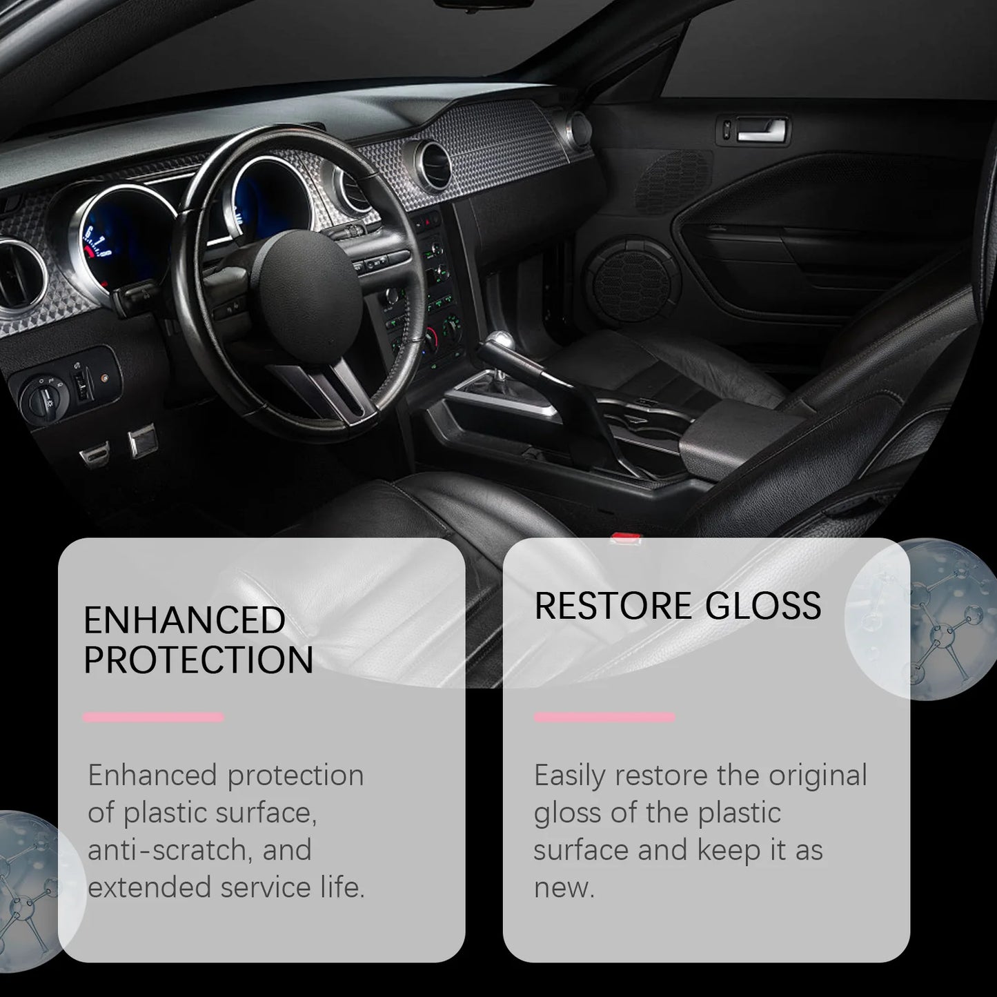 RayHong Car Interior Plastic Restorer Coating Spray