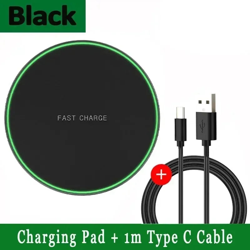 60W Fast Wireless Charging Pad – iPhone 16 & Samsung S24