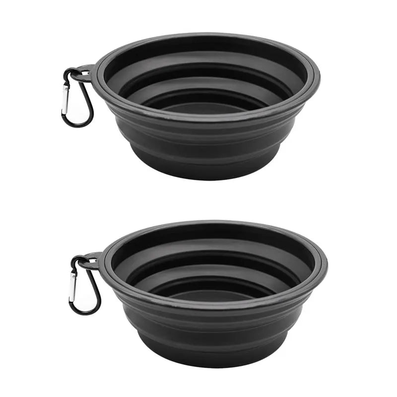 Portable Collapsible Dog Bowl | Foldable TPE Travel Pet Bowl