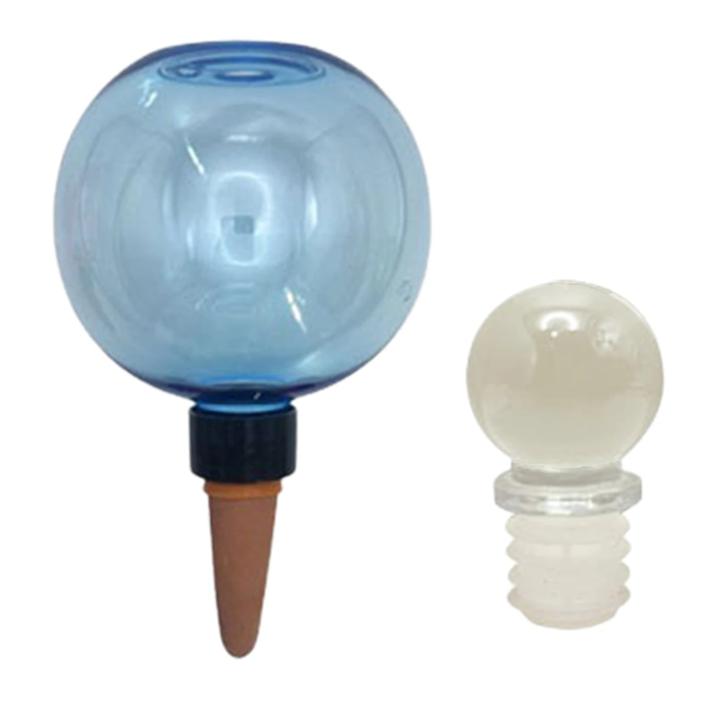 Self Watering Planter Insert Top Fill Plant Watering Globes with Covers Plastic Water Bulbs for Indoor & Outdoor Potted Plants Peaceful Pleasures Health and Wellness Blue