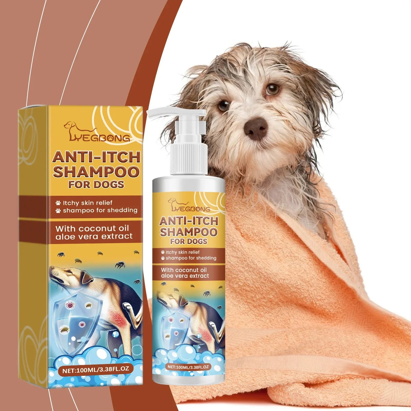 Anti-Itch Dog Shampoo with Coconut Oil – Relieves Itching