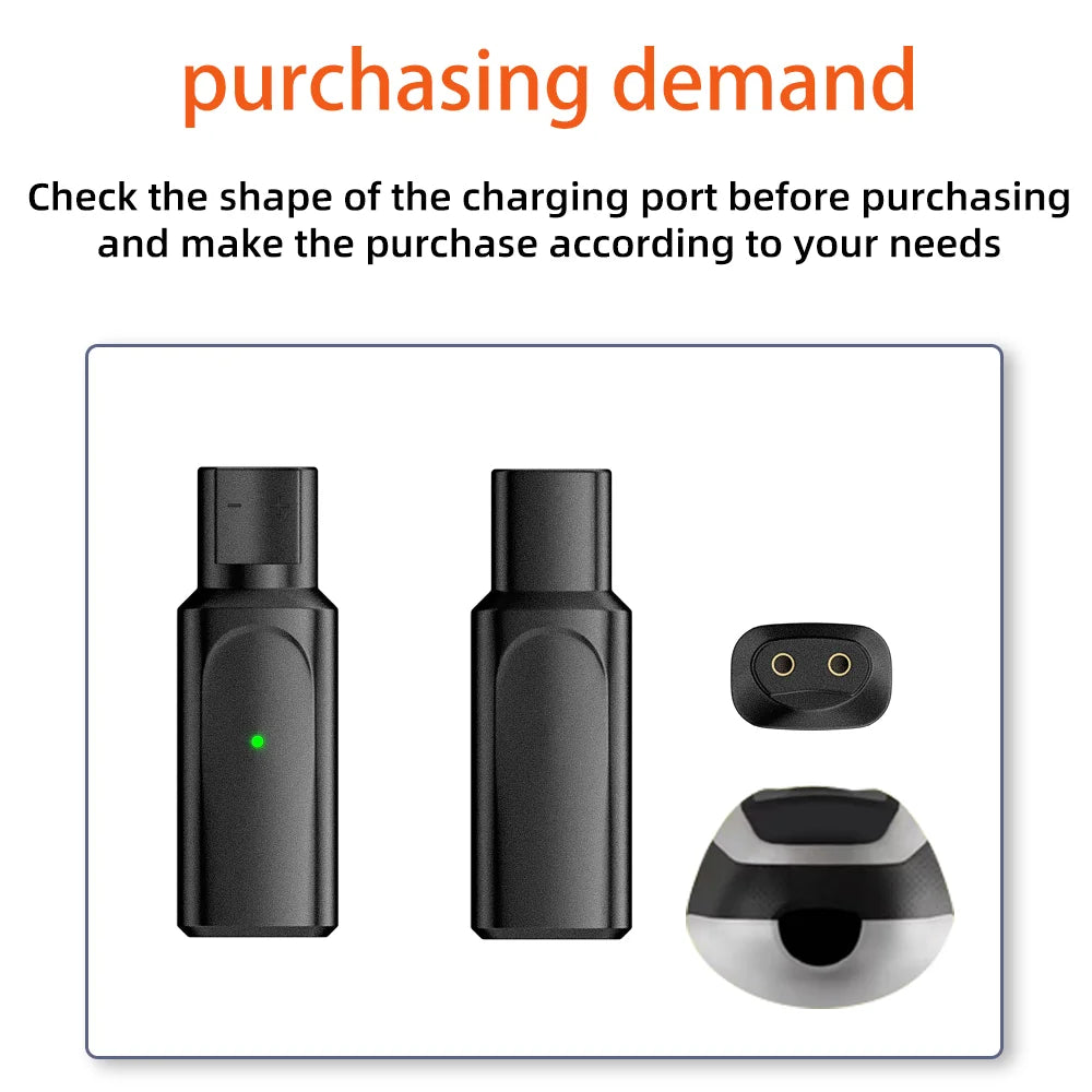 12V Type-C Shaver Charger Adapter Charging Converter for Braun Series 3 5 7 9 6 1 XT5 Electric Razor(Cable Excluded) Peaceful Pleasures Health and Wellness