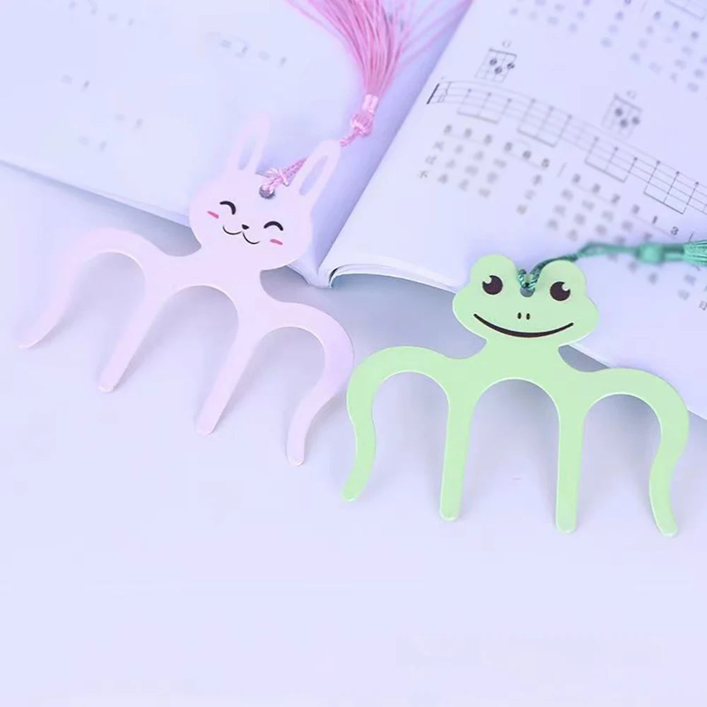 Cartoon Cute M-shaped Score Clip Metal Iron Book Flat Paging Fixed