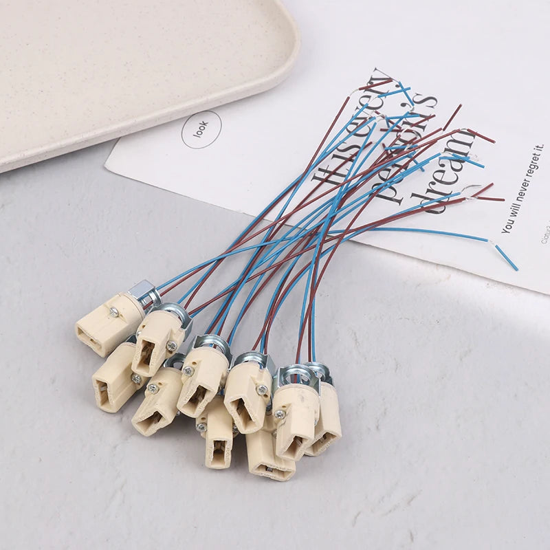 G9 Ceramic Lamp Base Socket for LED & Halogen Bulbs 10/20 Pack Lamp Base Socket Peaceful Pleasures Health and Wellness