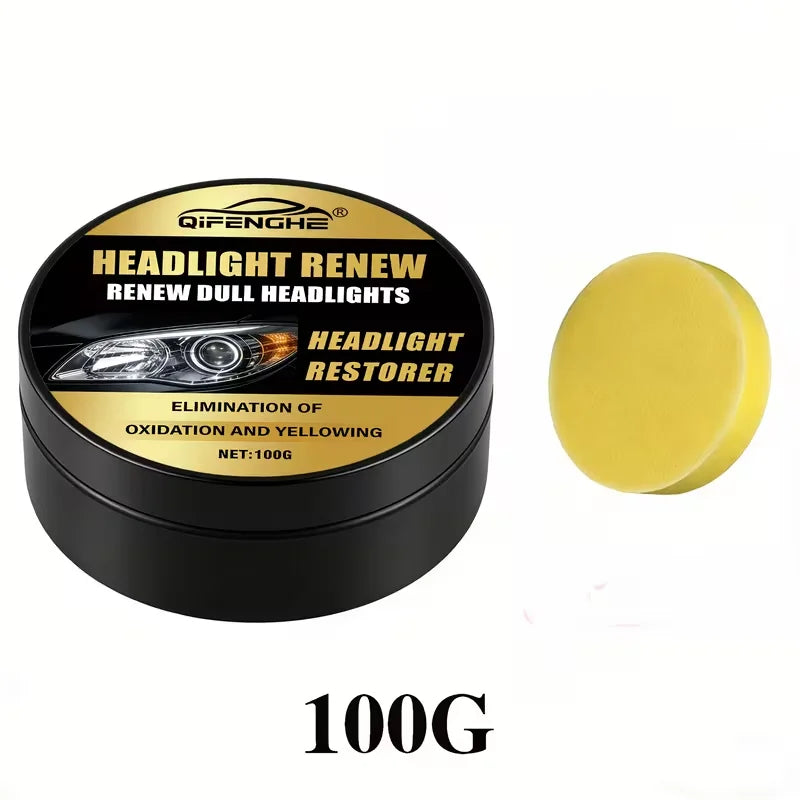 Headlight Restorer Polish – UV Protection & Anti-Yellowing 100g