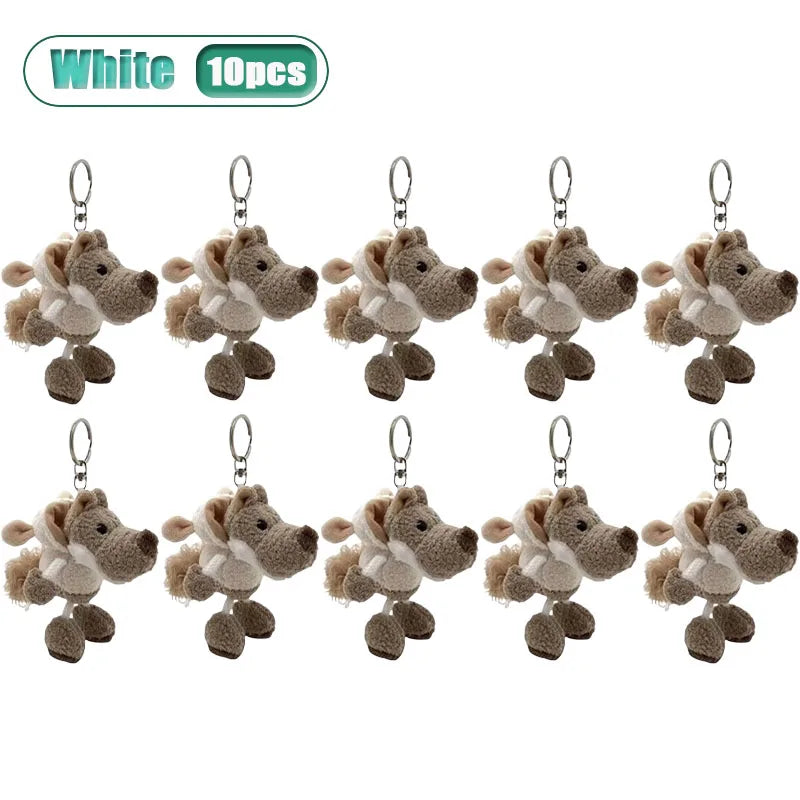 Wolf Plush Keychain Backpack Charm | Cute Stuffed Animal Gift