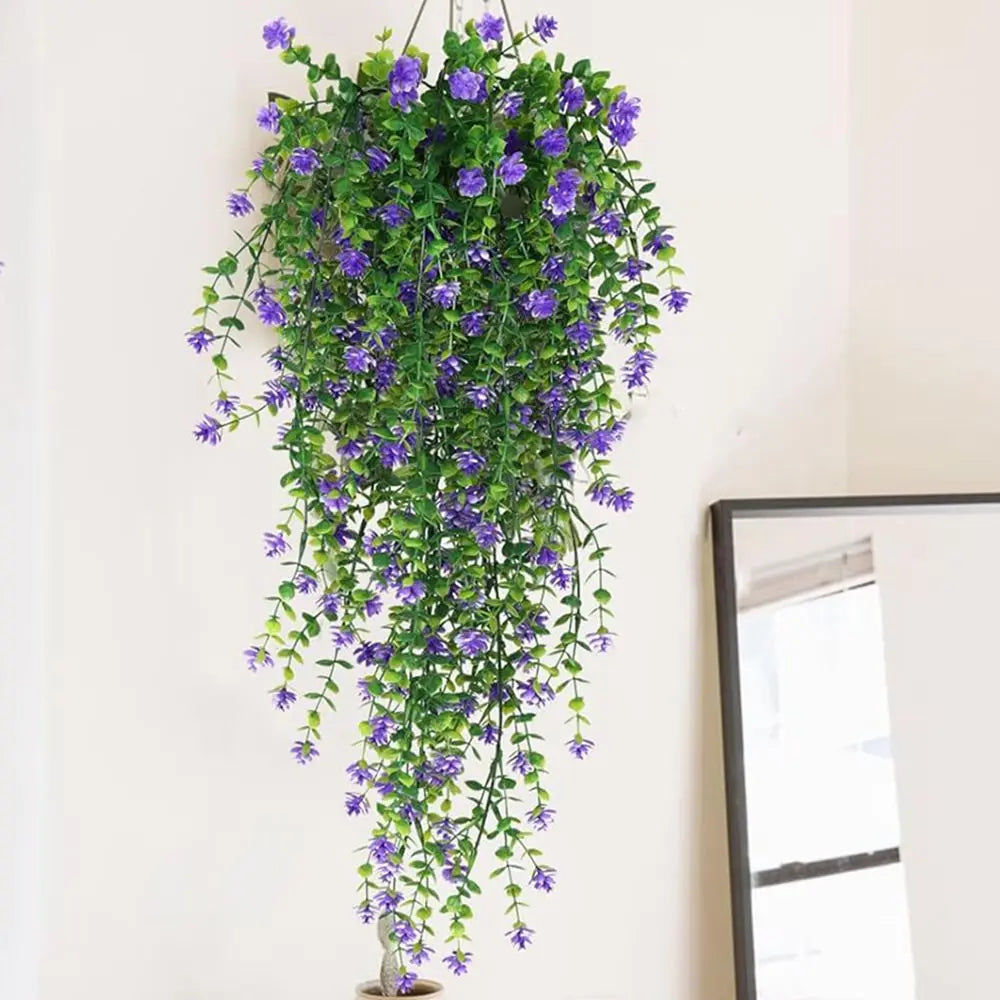 Artificial Eucalyptus Camellia Vine | UV-Resistant Faux Plant